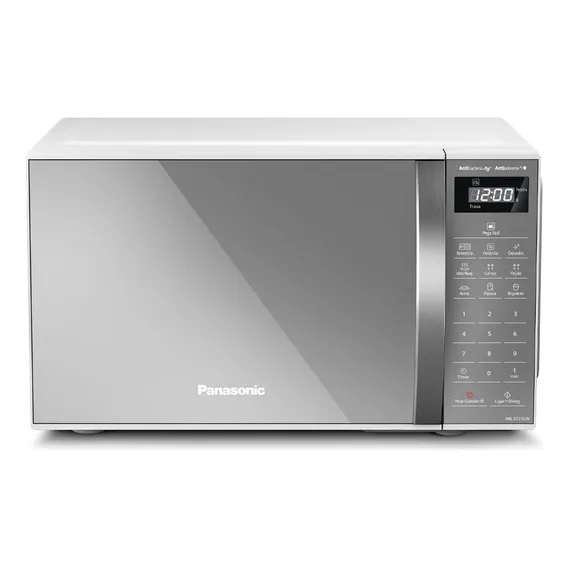 Microondas Panasonic Nn-st27lwru 21L Branco Espelhado Tecnologia Pega Fácil Foto 1