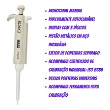 Micropipeta Vol. Variável 0,5 - 10ul Monocanal Foto mini 4