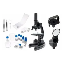 Microscópio Citiwel Xsp-2xt 300x/600x/1200+maleta C/ 98 Pcs Cor Preto Foto mini 4