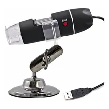 Microscópio Profissional Digital Zoom 1000x Usb Câmera Lupa Cor Preto 5V Foto mini  2