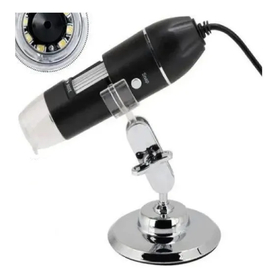 Microscópio Zoom 1600x Cam 2.0 Mp Profissional Digital Usb Foto 1