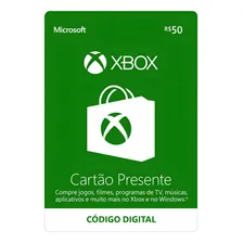 Microsoft Gift Card R Reais Cartão Presente Xbox Live Br Foto mini 1