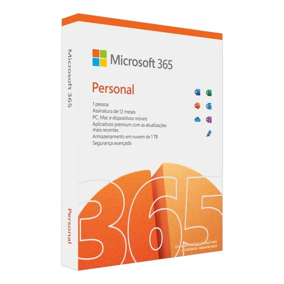 Microsoft Office 365 Personal Mac / Pc (box) Licença Anual Foto 1