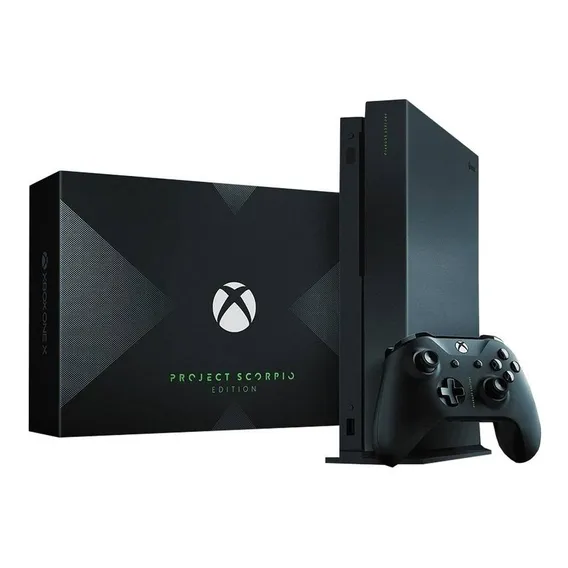 Microsoft Xbox One X 1TB Project Scorpio Edition cor preto Foto 1