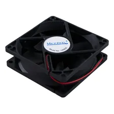 Microventilador Cooler Fan 80x80x25 Preto 8cm Foto mini 1
