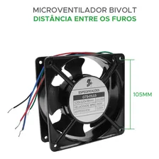 Microventilador Cooler Ventoinha 120x120x38 110/220 Bivolt Foto mini 3