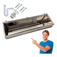 Mictório Coletivo 1,00 Mt Em Aço Inox 304 Foto  mini 1