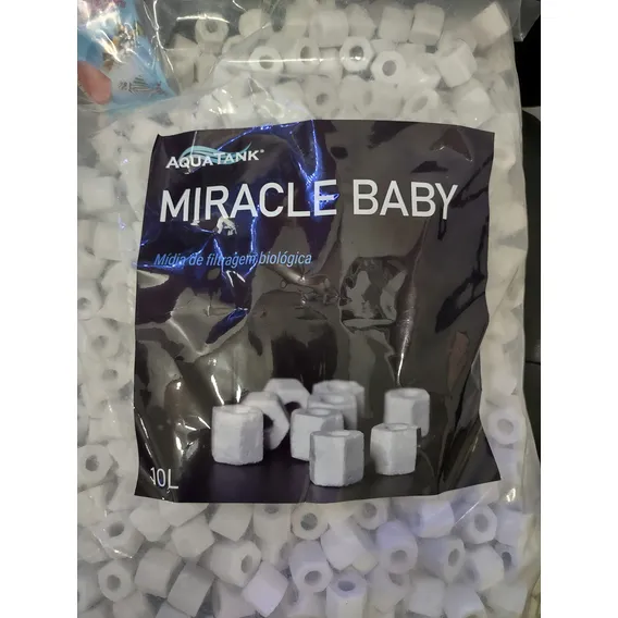 MÃdia Ceramica Quartzite Glass 10litros Miracle Baby Foto 1