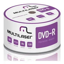 MÃdia Multilaser Dvd-r Printable 08x 4.7 Gb - Dv052 Foto mini 1