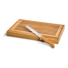Migalheira Em Bambu Com Faca Verona - 2 Pçs - Welf Foto mini 1