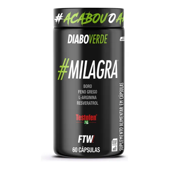 Milagra Pote 60 Cáps FTW - DIABO VERDE Foto 1