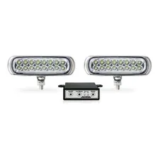 Milha Strobo Safetycar 16 Leds Amarelo No Corpo Preto 12v Foto  mini 1