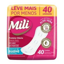 Mili Protetor Diário Absorvente C/40 Foto  mini 1