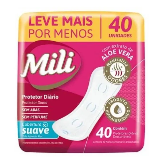 Mili Protetor Diário Absorvente C/40 Foto 1