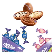 Milka Mini Bombons Ovinhos Recheio Knister 86g Foto mini 3