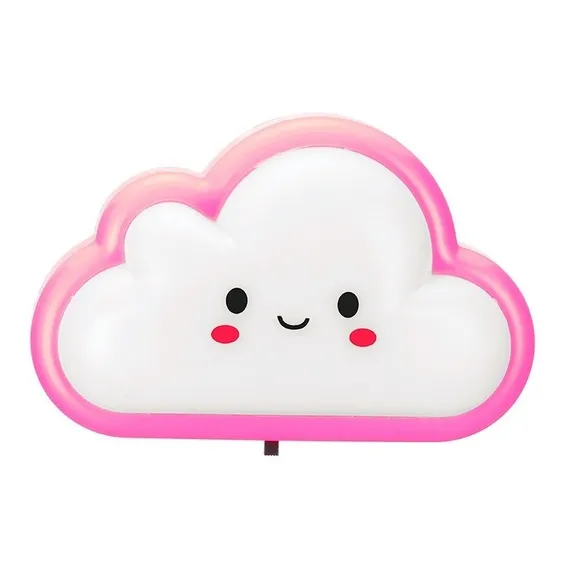 Mini Abajur De Tomada Infantil Luz Led Nuvem Foto 1