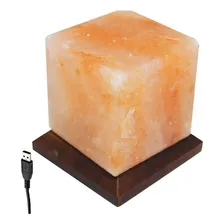 Mini Abajur LuminĂĄria TerapĂȘutica Sal Rosa Do Himalaia Usb Foto mini 1
