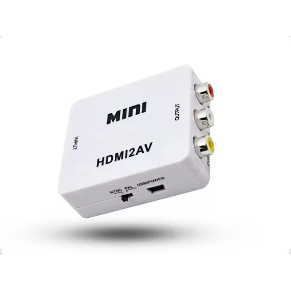 Mini Adaptador Conversor De Hdmi Para Video Composto Rca 2av Foto 1