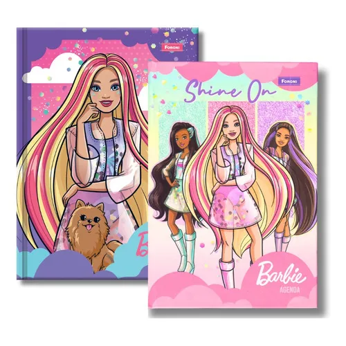 Mini Agenda Escolar Com Folhas Personalizadas Barbie Foto 1