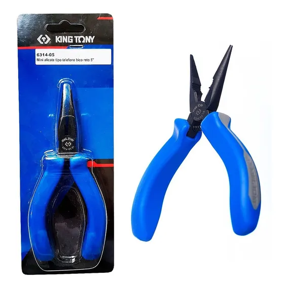 Mini Alicate Telefone Bico Reto 5 King Tony 6314-05 Foto 1