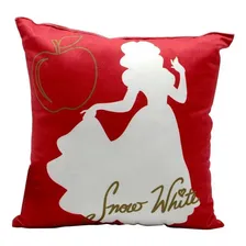 Mini Almofada Fibra Veludo 25x25cm Branca De Neve Princesas Foto mini  2