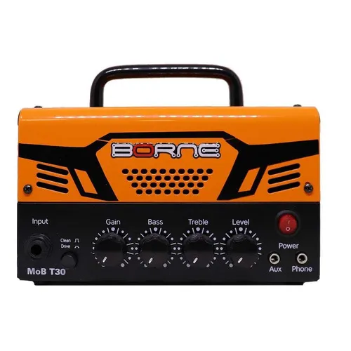 Mini Amplificador Borne Mob T30 Laranja Foto 1