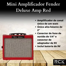 Mini Amplificador Fender Deluxe Amp Red Foto mini 1