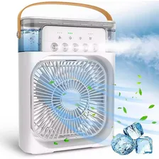 Mini Ar Condicionado Umidificador Ventilador Portátil Luz Foto  mini 1