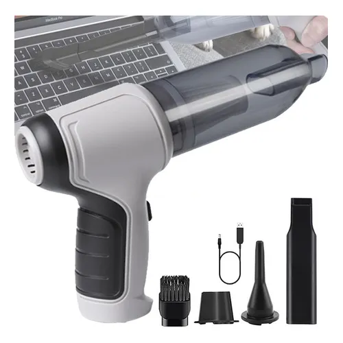 Mini Aspirador Teclado P贸 V谩cuo 3 Em 1 Usb Soprador Branco Cor Cinza Foto 1