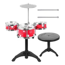 Mini Bateria Infantil Completa Banquinho Baquetas Foto mini 1