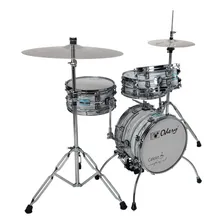 Mini Bateria Odery Cafe Kit White Mist Com Bumbo 14 Reduzida Cor Branco Foto  mini 1