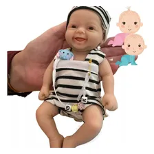 Mini Bebê Reborn De Silicone Sólido Foto  mini 1