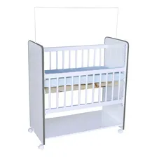 Mini Berço Bed Side New Baby Colchão Grade Móvel Cor Cinza Foto mini 2