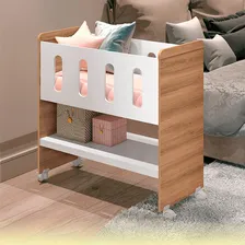 Mini Berço Reller Shark 3 Em 1 Branco Lindo Cor Branco/Savana Foto mini 3