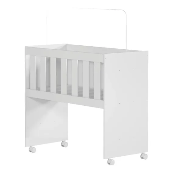 Mini Berço Tigus Baby Rubi Funcional 94x80cm Branco Foto 1