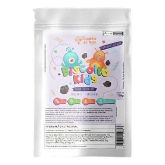 Mini Biscoito De Chocolate (linha Kids Lancheira Do Bem) Foto 1