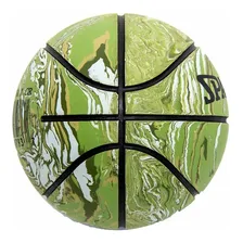 Mini Bola Spalding Basquete Camo Unissex - Verde Foto mini 2