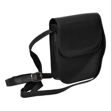 Mini Bolsa Capanga Pequena Masculina Em Couro Legitimo Preto Foto  mini 1