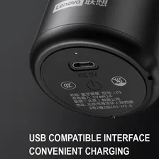 Mini Caixa De Som Bluetooth Lenovo L01 Cor Preto Foto mini  3