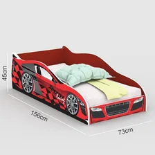 Mini Cama Carro Speedy Racing New 150x70 Cm - Vermelho Foto mini  2