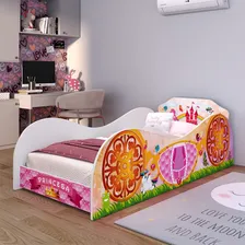 Mini Cama Carruagem P/ Meninas Unicórnio C/ Proteção Lateral Cor Princesa Encantada Foto mini 2