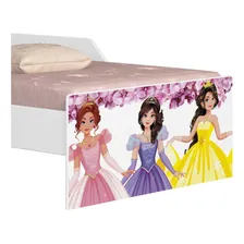 Mini Cama Infantil 148x68cm Proteção Lateral Princesa Rosa Z Foto mini 4