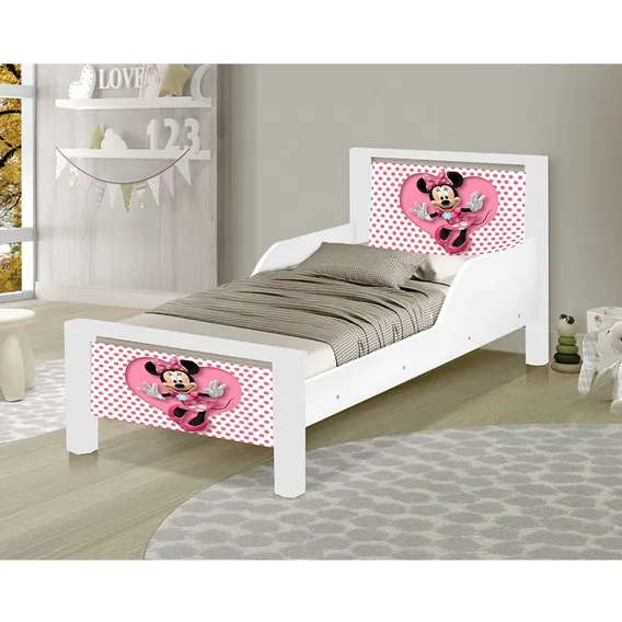 Mini Cama Infantil Adesivada Minie Minie Mouse Foto 1