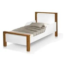 Mini Cama Infantil Com Pés Proteção Lateral Cama Infantil Padrão Para Criança Tamanho Mini Cama Mdf / Madeira Meli Foto mini 1