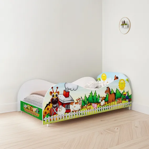 Mini Cama Infantil Fazendinha 100% Mdf- A Cama Mais Vendida Foto 1