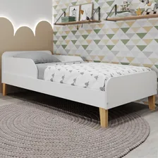 Mini Cama Infantil Montessori Movelbras Branco Foto mini  2