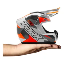 Mini Capacete Motocross Cross Tork Edition Enfeite Pro Tork Foto mini 1