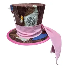 Mini Cartola Chapeleiro Maluco Luxo Cor Marrom Foto  mini 1