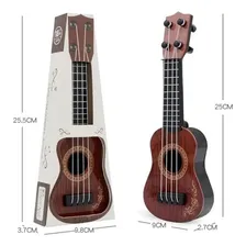 Mini Cavaquinho Infantil Brinquedo Violão 4 Cordas Nylon Foto mini  2