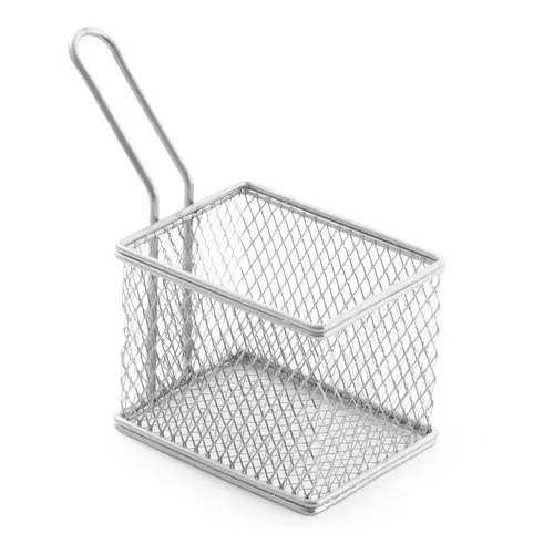 Mini Cestinha Retangular Em Aço Inox Inovadora Mimo Style Foto 1